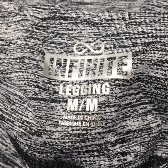 Infinite Gray Black Legging Size Medium - Picture 11 of 11